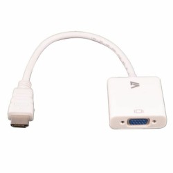 Adaptateur HDMI vers VGA V7 CBLHDAV-1E           Blanc