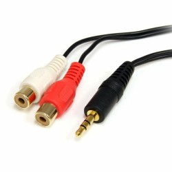 Câble Audio Jack (3,5 mm) vers 2 RCA Startech MU1MFRCA             Noir 1.8 m