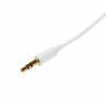 Câble Audio Jack (3,5 mm) Startech MU1MMMSWH            Blanc 1 m