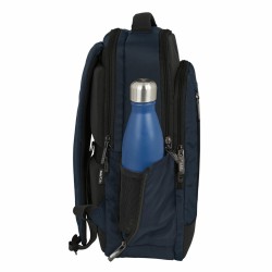 Sac à Dos pour Portable et Tablette avec Sortie USB Safta Business Bleu foncé (29 x 44 x 15 cm)