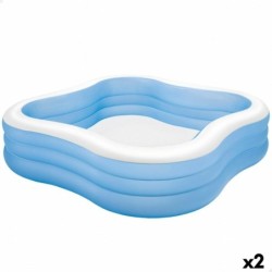 Piscine gonflable Intex Bleu 229 x 56 x 229 cm 1250 L (2 Unités)