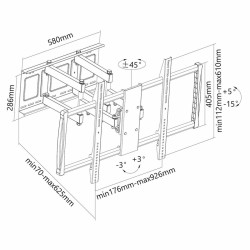 Support de TV Neomounts LFD-W8000           