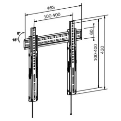 Support de TV TM Electron 32"-47" 30 Kg