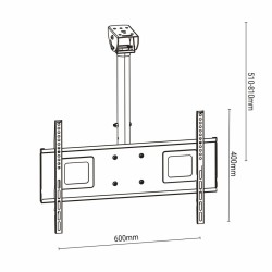 Support de TV TM Electron 60 Kg 32" - 65"