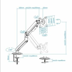 Support de TV TooQ DB4032TNR-G 17"-32"