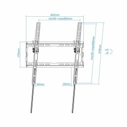 Support de TV TooQ LP1071T-B