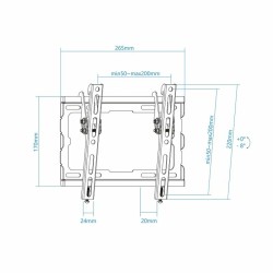 Support de TV TooQ LP1044T-B