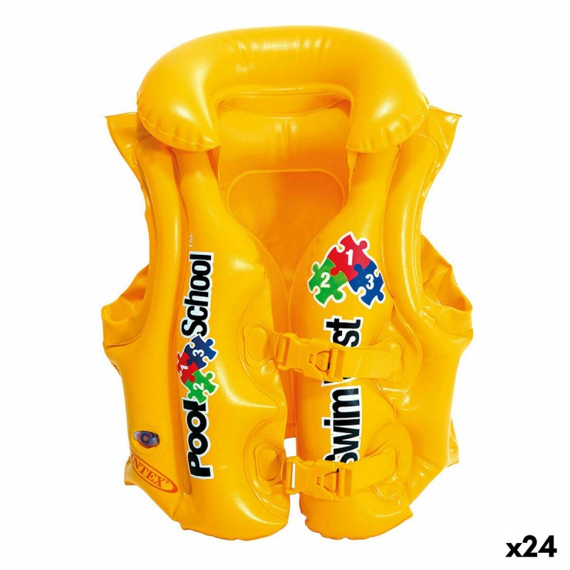 Gilet Gonflable pour Piscine Intex 50 x 47 x 40 cm (24 Unités)