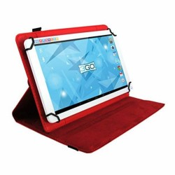 Housse Universelle pour Tablette en Cuir Rotative 3GO CSGT21 7" Rouge