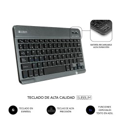 Housse pour Tablette et Clavier Subblim LENOVO TAB M10 PLUS 3ª GEN Noir 10,6"