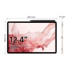 Tablette Samsung Galaxy Tab S8 Plus 5G Rose 5G 12,4" 8 GB RAM 128 GB