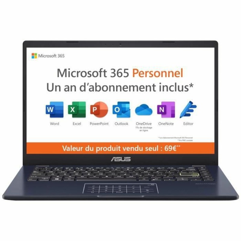 Ordinateur Portable Asus VivoBook 14 E410 14" Intel Pentium N5030 128 GB eMMC AZERTY