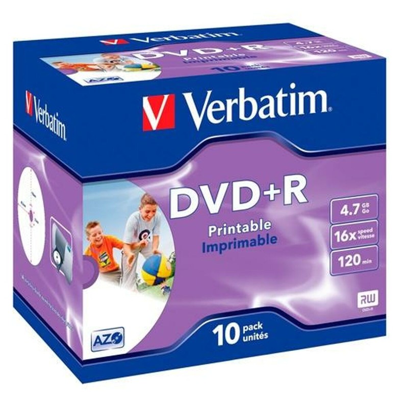 DVD+R Verbatim 10 Unités 4,7 GB 16x (10 Unités)