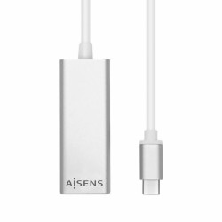 Adaptateur USB vers Ethernet Aisens Conversor USB 3.1 Gen1 A USB C A Ethernet Gigabit 10/100/1000 Mbps, 15cm USB 3.1