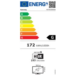 TV intelligente Samsung HG75AU800EUXEN 4K Ultra HD 75"