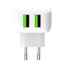 Chargeur de batterie Celly TC2USBLEDWH Blanc