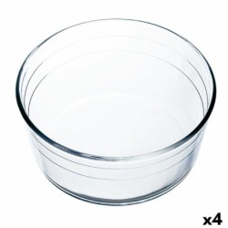 Moule pour four Ô Cuisine Ocuisine Vidrio Soufflé Transparent 22 x 22 x 10 cm verre (4 Unités)