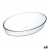 Plat de Four Ô Cuisine   Ovale 35 x 25 x 7 cm Transparent verre (6 Unités)