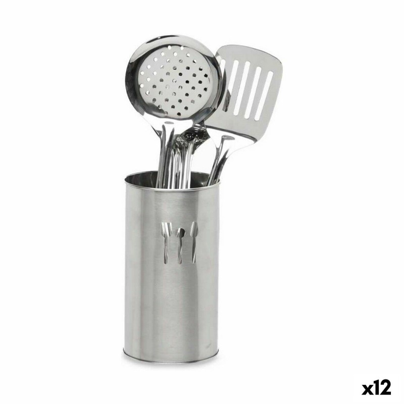 Set d\'Ustensiles de Cuisine Acier (12 Unités)