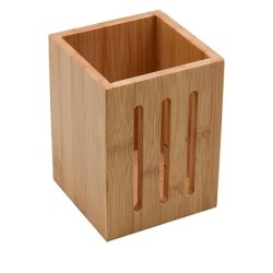 Pot pour ustensiles de cuisine Versa 10 x 13,5 x 10 cm Bambou