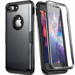 Protection pour téléphone portable iPhone 8 Plus/7 Plus Noir (Reconditionné B)