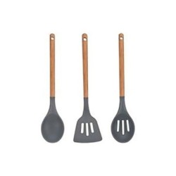 Ensemble d\'ustensiles de cuisine Bergner Greener Marron Bois (3 pcs)