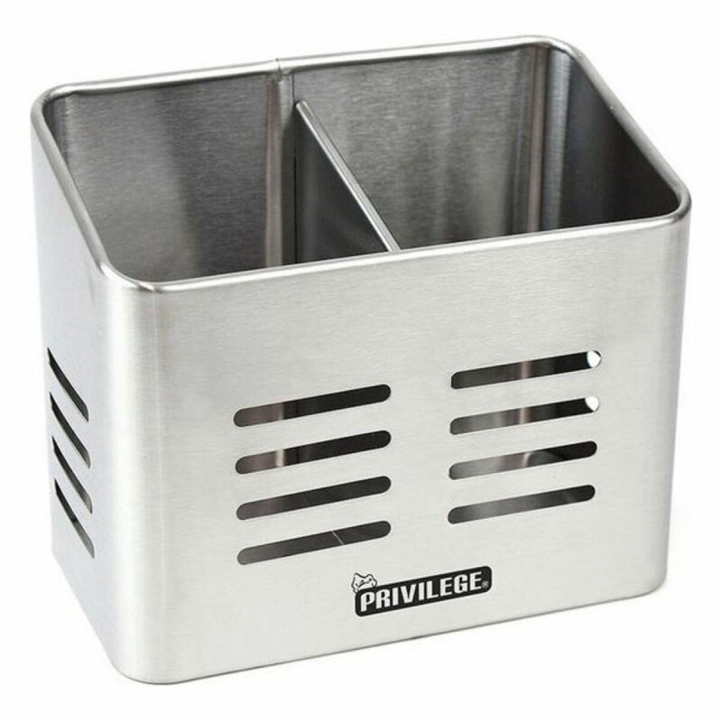 Pot pour ustensiles de cuisine Privilege Acier inoxydable (16 X 9 x 13 cm)