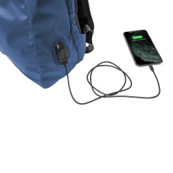 Sac à Dos avec Power Banket Compartiment pour Tablette et Ordinateur Portable Celly FUNKYBACKBL Bleu Bleu foncé