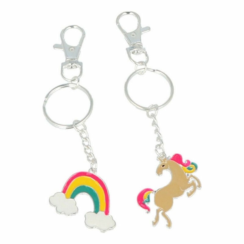 Porte-clés Inca Arc-en-ciel Licorne (2 pcs)