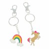 Porte-clés Inca Arc-en-ciel Licorne (2 pcs)