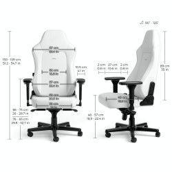 Chaise de jeu Noblechairs Blanc