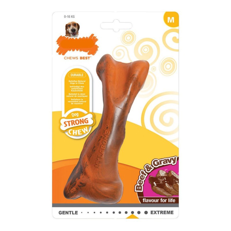 Jouet pour chien Nylabone Strong Chew Sauce Viande Caoutchouc Taille M