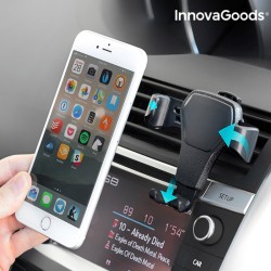 Support avec Pince pour Téléphone Portable à Plusieurs Positions InnovaGoods IG814380 Noir (Reconditionné A)