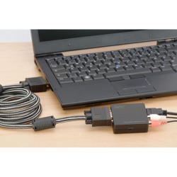 Adaptateur VGA vers HDMI avec Audio Digitus DS-40130-1 Noir