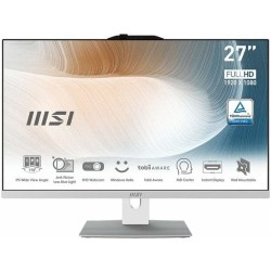 Tout en Un MSI Modern AM272P 12M-014EU Intel Core I7-1260P Blanc 27" 1 TB HDD + 256 GB SSD 16 GB RAM