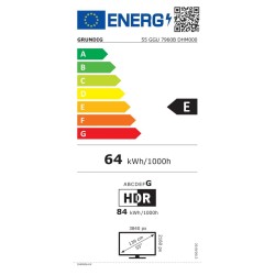 TV intelligente Grundig 55GGU7960B   55 55" 4K Ultra HD LED HbbTV