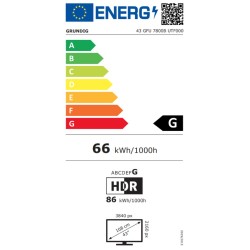 TV intelligente Grundig 43GFU7800BE 43" 4K Ultra HD LED