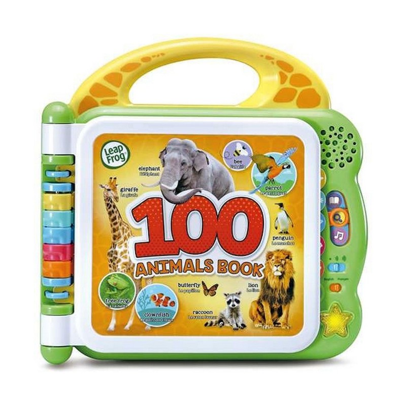 Jouet Educatif Cefatoys 100 animals book. Learn vocabulary in Spanish and English.