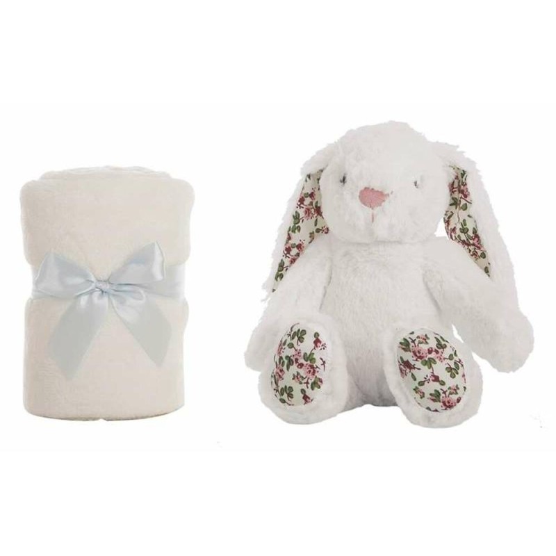 Jouet Peluche 25488 Lapin Blanc Couverture 100 x 75 cm (100 x 75 cm)