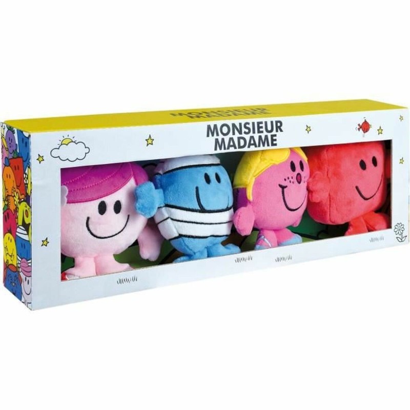 Jouet Peluche Jemini Monsieur Madame Lot 4 Unités