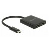 Adaptateur USB C vers HDMI DELOCK 87719 10 cm