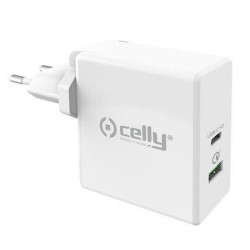 Chargeur mural 2 en 1 Celly Blanc 30 W