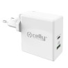 Chargeur mural 2 en 1 Celly Blanc 45 W