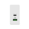 Chargeur mural 2 en 1 Celly Blanc 45 W