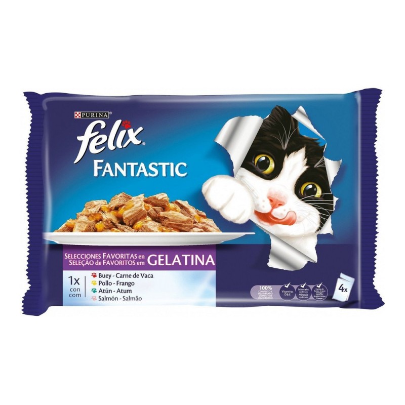 Aliments pour chat Purina Felix (4 x 100 g)