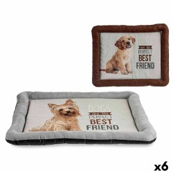 Lit pour animal domestique Chien 60 x 6 x 74 cm (6 Unités)