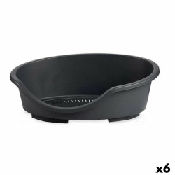 Lit pour animal domestique Anthracite Plastique 59 x 20 x 40 cm (6 Unités)