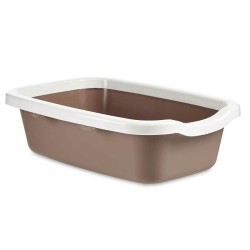 Bac à litière pour chats Blanc Beige Plastique 38 x 16 x 58,5 cm (11 Unités)