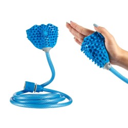 Gants de bain pour animaux de compagnie Bleu (6 Unités)