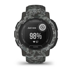 Montre intelligente GARMIN Instinct 2 Camo Edition Gris foncé 0,9" Noir Graphite